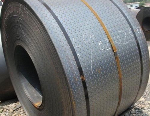 600mm-1500mm Hot Rolled Checkered Sheet Metal Coil JIS SS400