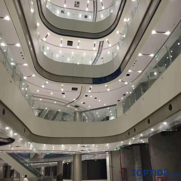 Protective Trapezoid 2.5mm RAL9016 Aluminum Decorative Panel Champagne