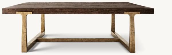 Assembly Required Modern Coffee Table 1000x1000x450mm With Stainless Steel And Wood Top