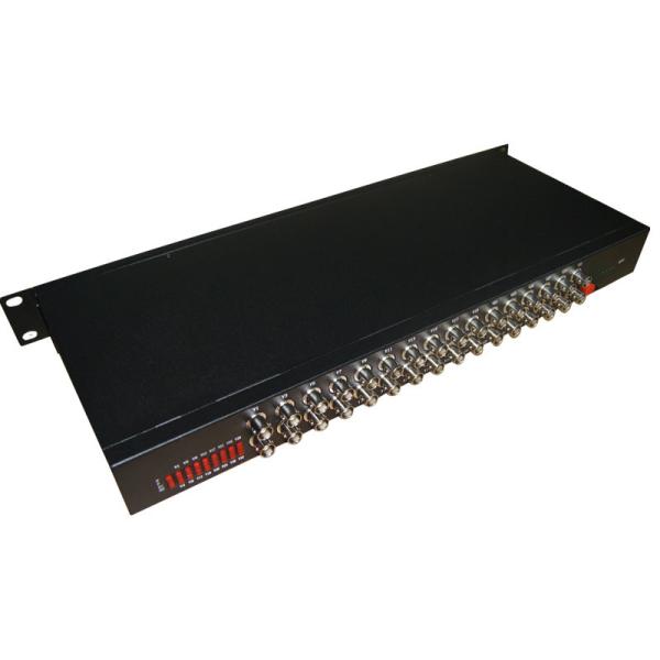 32 Channels Fiber Optic Video Converter RS485 RS422 to Fiber FC Connector