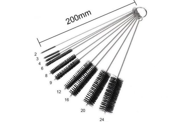 8 Inch Drinking Straws Pipe Cleaning Brush 20cm Total Length Fit Blind Angle