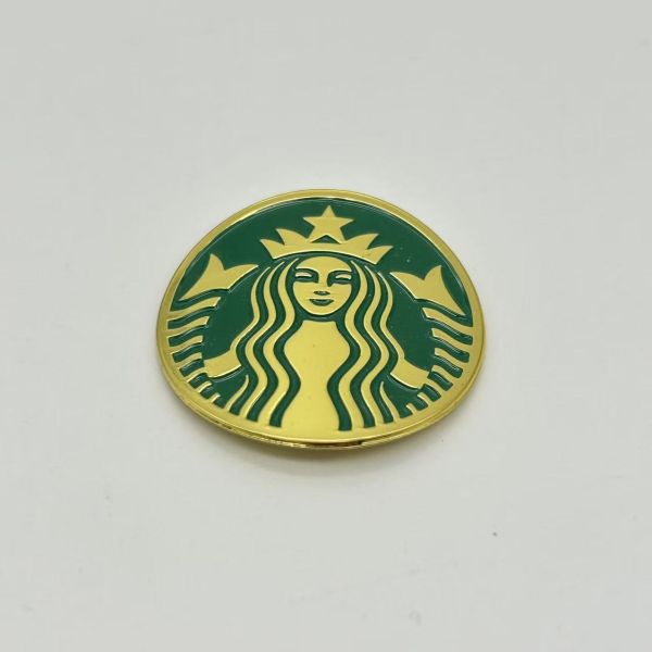 Starbucks Siren Logo Metal Medallion Collection – Multi-Tone & Regional Store Commemorative Pins Set