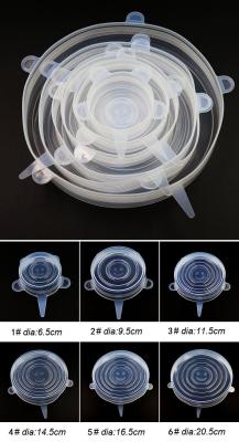 Food Grade Reusable Silicone Stretch Lids For Bowls Recyclable