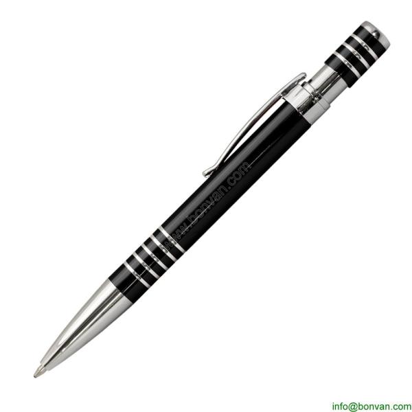 retractable metal ball pen,engraved aluminum pen