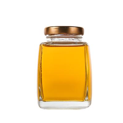 Frascos de vidro grossos do armazenamento com tampas, recipientes de vidro quadrados vazios fáceis de limpar