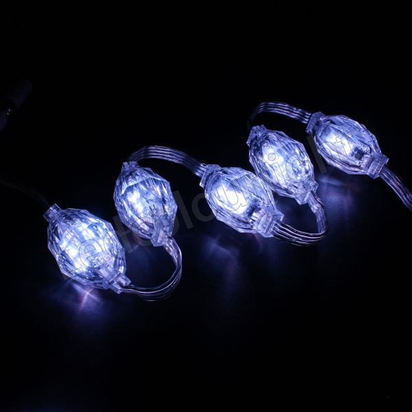 IP66 Outdoor 35mm 3D Diamond LED String Light with DMX512 RGB Pixel Control