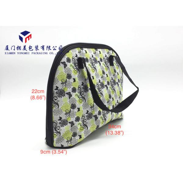 Fabric Makeup Bag Fashion Women Canvas Handbag In Light Weight Rectangle Shape
