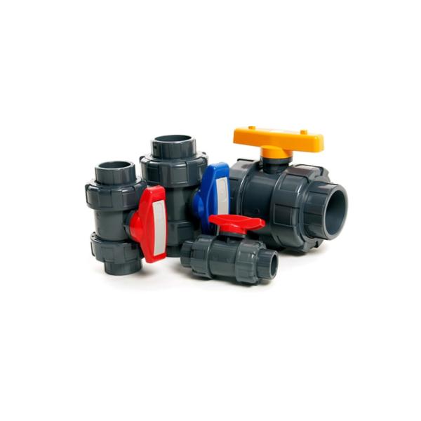 Прозрачные PVC True/Single Ball Valves с EPDM резиновым PVC шаром