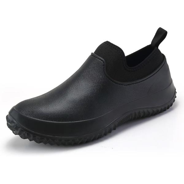 Más tamaño zapatos de trabajo de cocina unisex para exteriores antiderrapante resistente al agua duradero deslizante