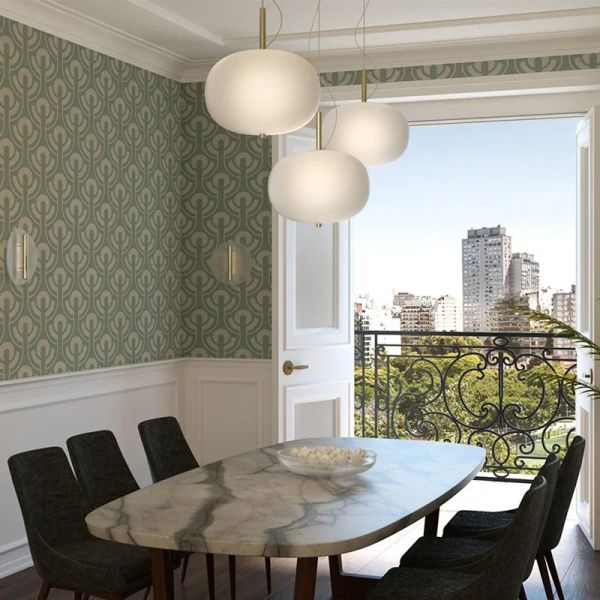 Scandinavia Pendant Light Big Glass Ball Ceiling Chandelier Suspension Hanging (WH-GP-199)