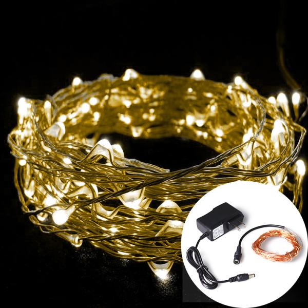 DC Powered Multi-Color 10m LED String Lights For Christmas, Party, Festival Decoraction