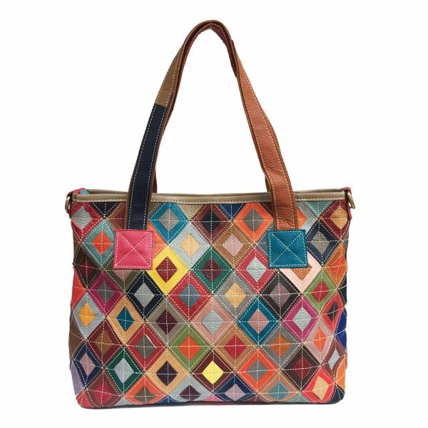 Custom Women's Handbags Tote Bags Designer Vintage Leather Bag for Bohemian Style