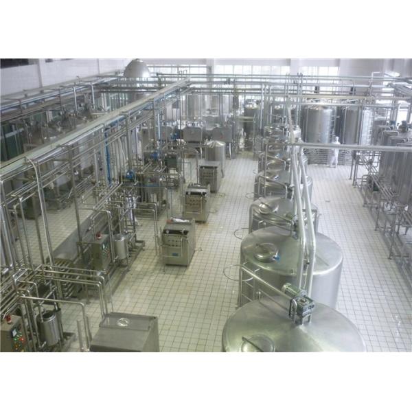 Low Fat Milk Production Line Fruit Flavored UHT Dairy Processing Machinery