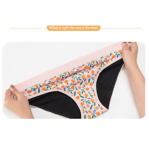 Sustainable Period Boxer Underwear Mid-Rise High Absorbent Period Underwear