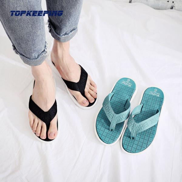 Fashion Soft Mens Sports Slippers Men Flip Flop Blue Black Sandal