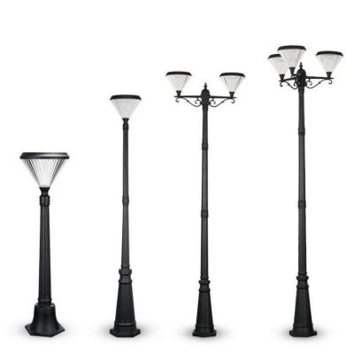 SMD3528Aluminum Outdoor Garden Solar Light Black Integrated IP65 Optically Controlled