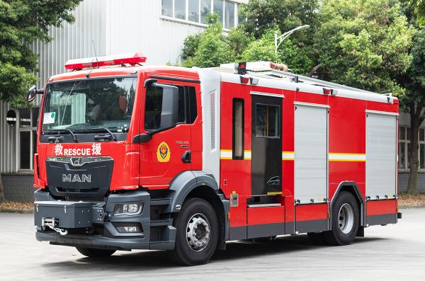 Man 5-Ton Compressed Foam Fire Fighting Truck Price Specialized Vehicle China Factory