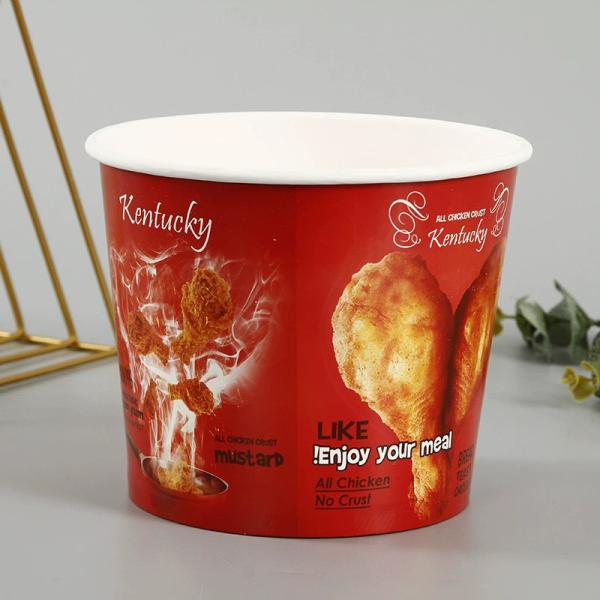 32oz 46oz 48oz Beverage Biodegradable Disposable Tableware Popcorn Fried Chicken Bucket