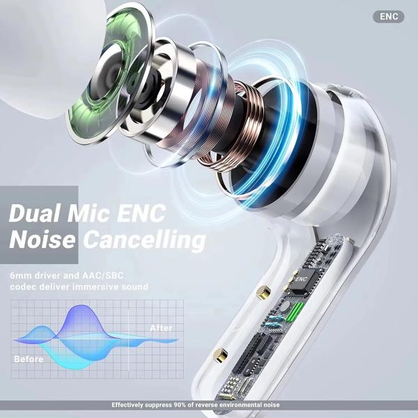 2025 New Transparent Air31 5.3 Bluetooth Earphones Smart Touch Control Wireless Earphone Air 31 Earphone