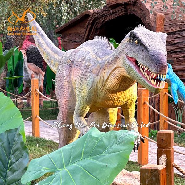 Large Vivid Animatronic Dilophosaurus Dinosaur Model For Dino Park