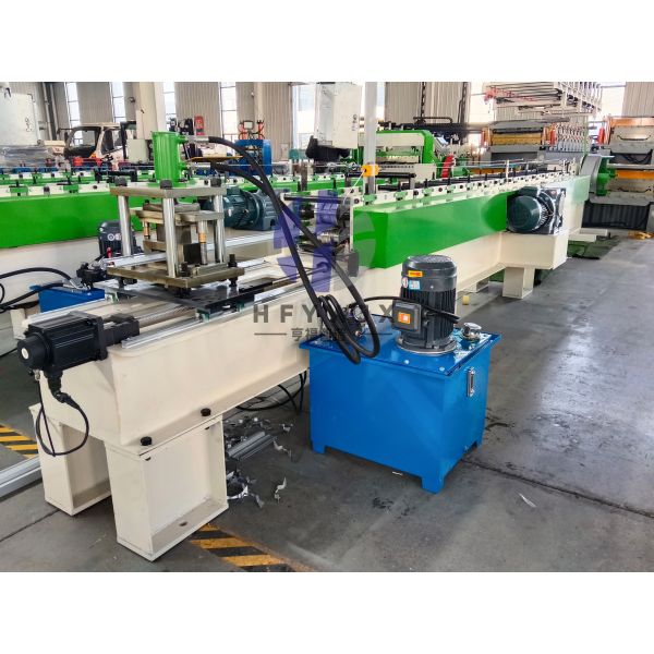 Durable 45 Steel Hard Chrome Plated Fence Panel Roll Forming Machine High Speed 20-30M/Min