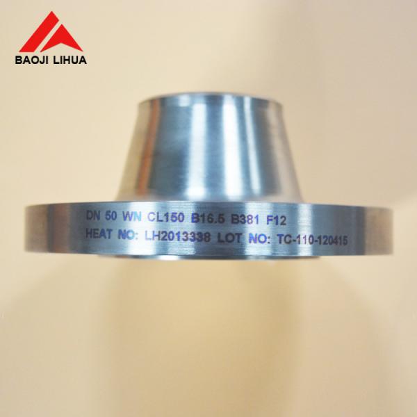 Pure Titanium Weld Neck Flange Gr1 Gr2 ASME B16.5 Corrosion Resistant