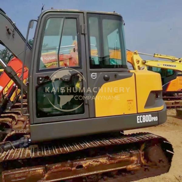 Used Volvo EC80D Excavator in Sweden with ORIGINAL Hydraulic Pump and 42 kW Power