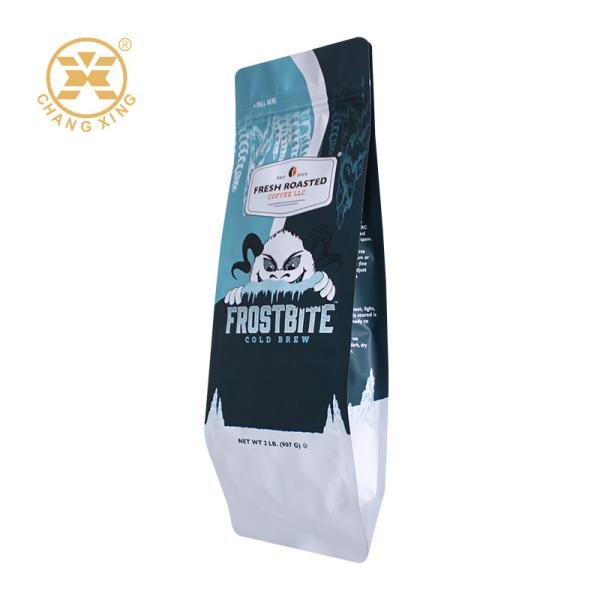 Custom Printed Coffee Packaging Bags Plastic Coffee Pouch Moisture Proof Coffee Bean Zipper Bags
