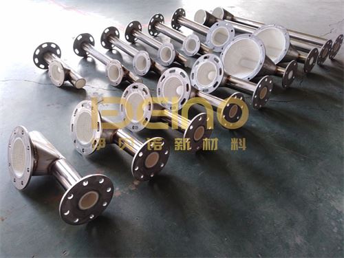 Stainless Steel Alumina Ceramic Pipe Eco Friendly Ceramic Lined Pipe Elbows