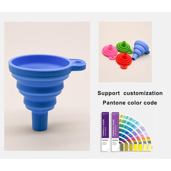 Food Grade Material Kitchen Mini Soft Silicone Retractable Collapsible Funnel