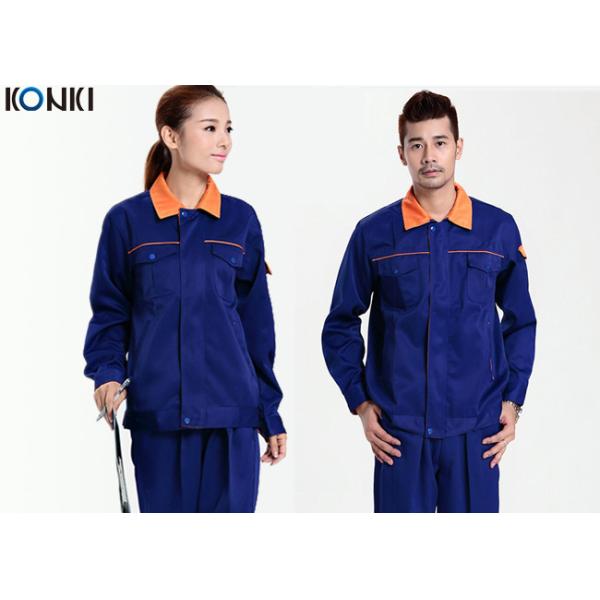 Cool Mechanic Uniform Shirts With Long Jacket And Dark Blue Pants