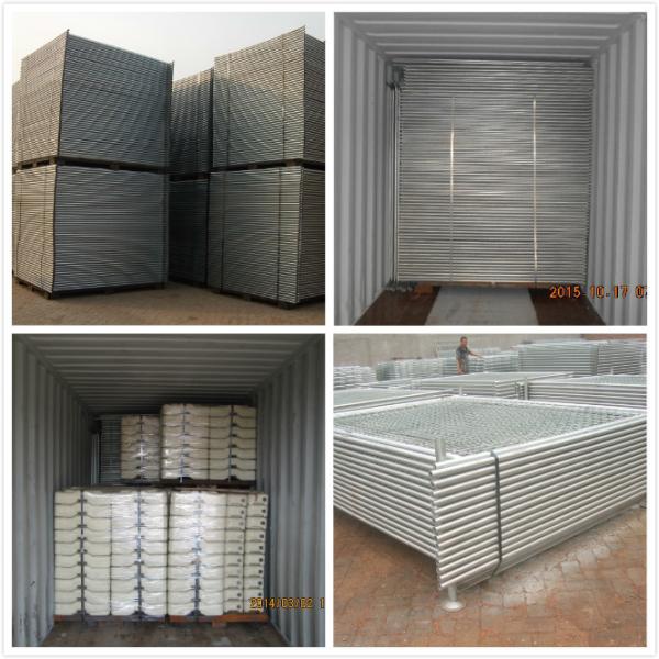 6'x9.5' construction chain link fence 2⅜x2⅜(60mmx60mm) chain mesh aperture tubing 38mm x 16 ga wall thick