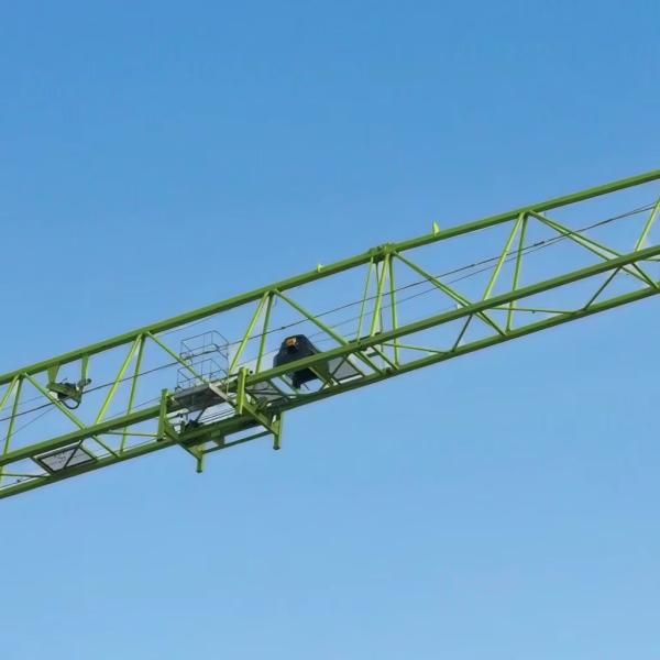 Second Hand Zoomlion 6010-6 Flat Head Tower Crane Old Used Construction