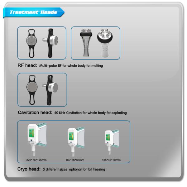 Promotion 80% clinic used 5 handles cryo  cavitation rf cryolipolysys cool fat freeze slimming skin tightening machine