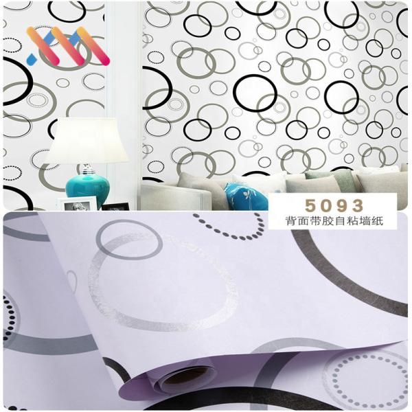 Customized PVC Self Adhesive Waterproof Oil Proof Wallpaper Rolls for Popular Interior Decoration
