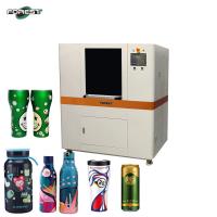 Impresora UV de cilindro versátil con rotación de 360 grados para botellas de agua y cerveza de plástico de vidrio