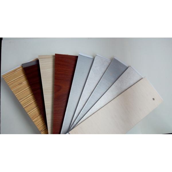 Wooden Grain Pvc Plastic False Wall Using Laminated Process
