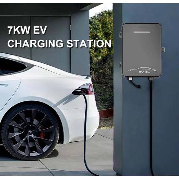 32A Chargeur électrique au sol de type 2 de 7 kW pour véhicules électriques