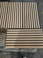 PET Wooden Acoustic Slat Panels MDF Veneer Modern Soundproof Acoustic Wall Panel
