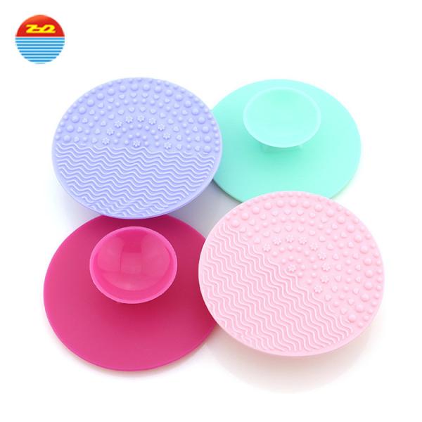 Sucking Disc Design Silicone Facial Cleansing Brush Mat Cleaner Soft And Flexible