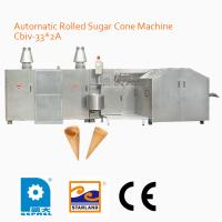 Linha de produção comercial do rolo de ovo/comprimento feito sob encomenda do cone da máquina 110mm do cozimento do cone do açúcar
