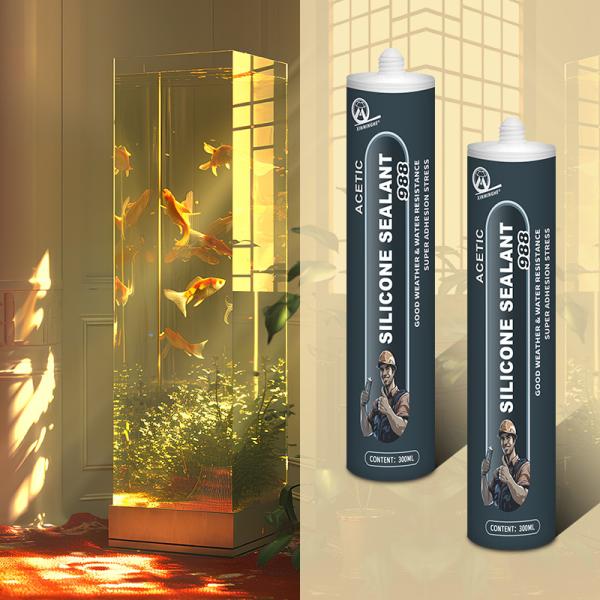 General Purpose Acetate Silicone Sealant Fast Drying Adhesive For Fish Tanks And