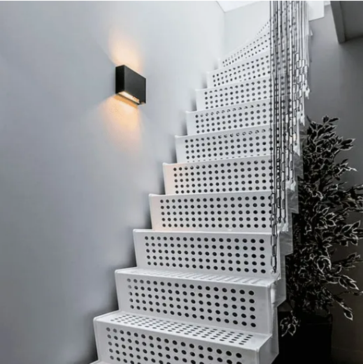 Corrosion Resistant Galvanized Steel Stair Treads with Easy Installation and