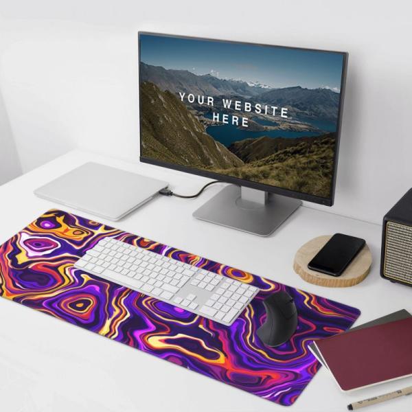 Rectangular Smooth Surface Custom Logo Print Mouse Pads for Trade Show Giveaways