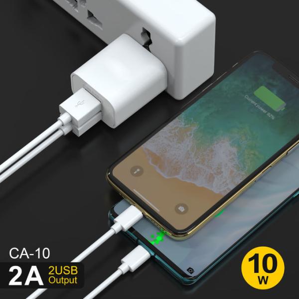 DC5V 2.1A US Plug USB Charger Over Heating Protection Quick Wall Charger