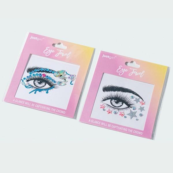 Unique Look Crystal Face Adhesive Jewels Rhinestone Gem Stickers Dazzling Effect