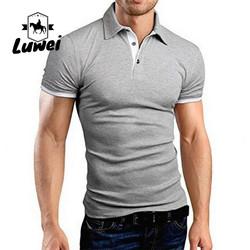 Camisetas de polo de algodão de grande porte de verão Manga curta com logotipo bordado