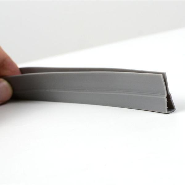 Non Stick Flexible  PVC Profile Reusable Interior Door Sweep For Noise