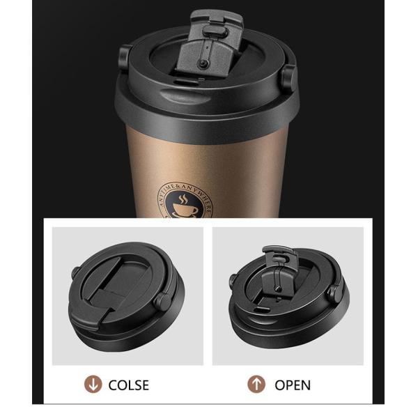 500ml 90x170mm 16 Oz Double Wall Stainless Steel Travel Mug