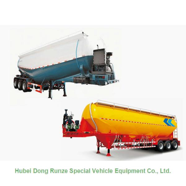 2/3 Axle Cement Bulker Trailer For Transportation , Cement Silo Semi Trailer 50-70cbm